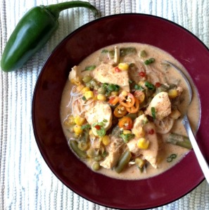 Thai Curry Chicken & Veggie Soup