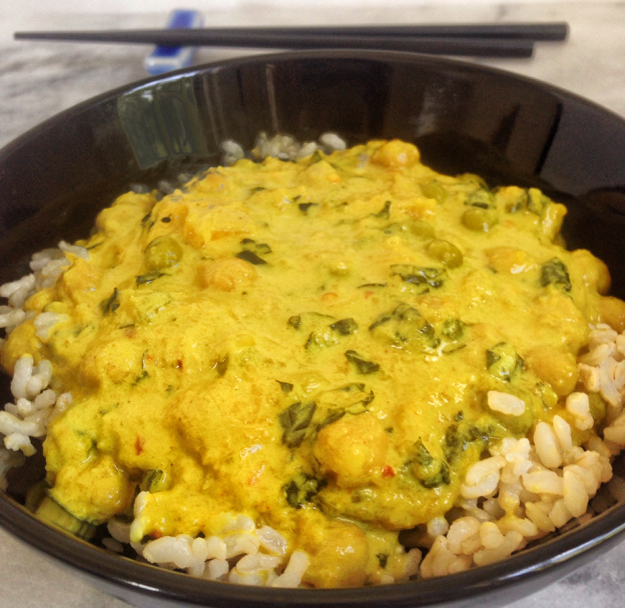 Easy Chickpea & Squash Crockpot Curry
